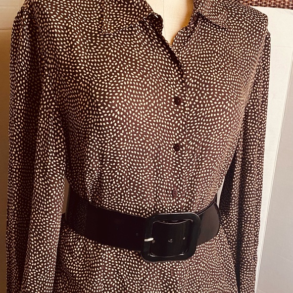 The Look By Randolph Duke 100% Silk Blouse w/scarf - Picture 1 of 10